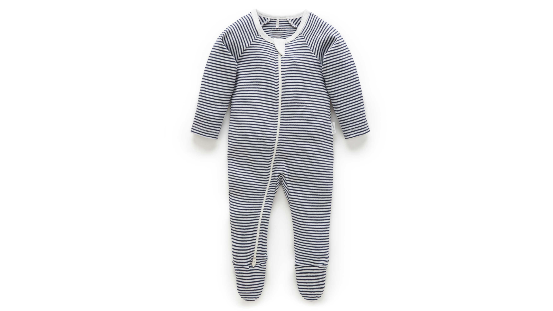 Purebaby Organic Cotton Zip Growsuit